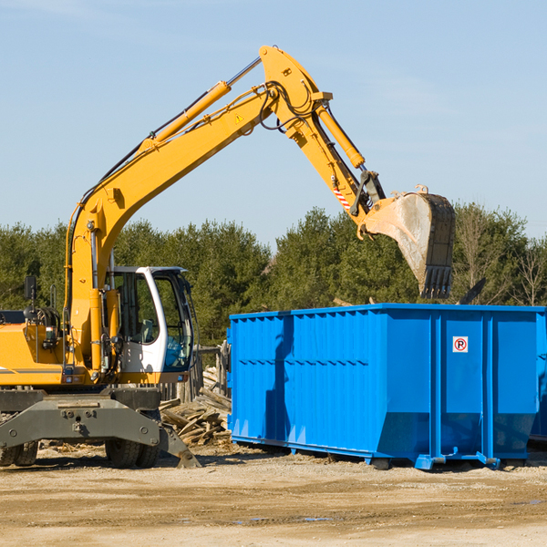 what size residential dumpster rentals are available in Copeville